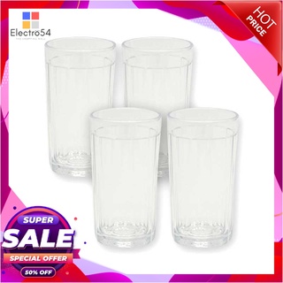 ไพโอเนีย แก้วพลาสติกทรงสูง รุ่น PN163X4 แพ็ค 4 ใบแก้วและบรรจุภัณฑ์PIONEER Poly Carbonate Plastic Tumbler x 4 Pcs