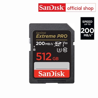 SANDISK EXTREME PRO SDXC UHS-I CARD 512GB (SDSDXXD-512G-GN4IN) ความเร็วอ่าน 200MB/s เขียน 140MB/s