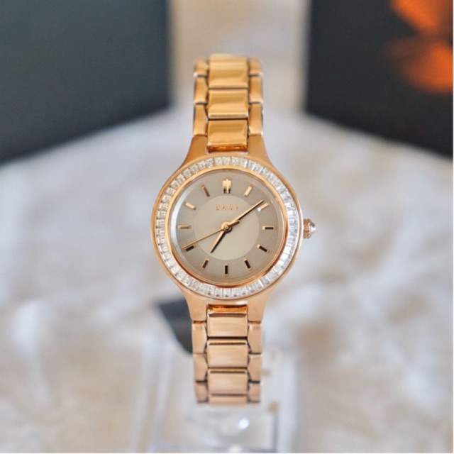 นาฬิกา DKNY Ladies DKNY Chambers Watch  ขนาด 28 mm สีโรสโกลด์ NY2393