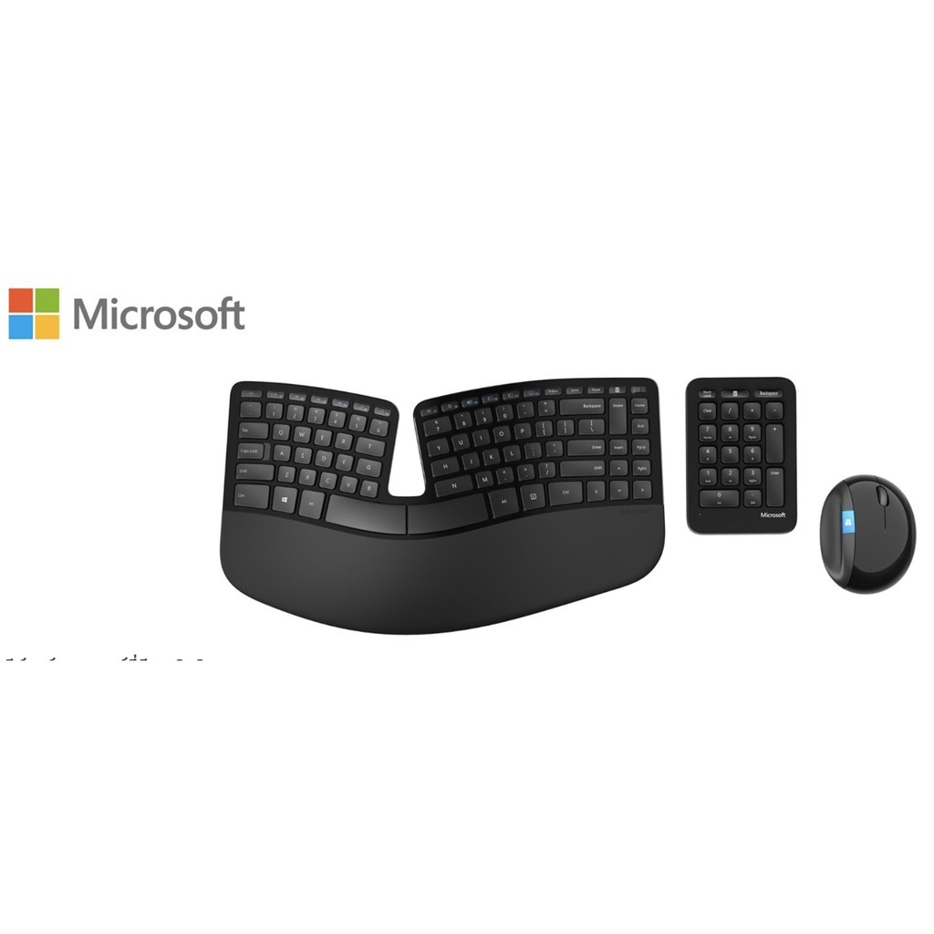 ของใหม่ มีของพร้อมส่ง MICROSOFT KEYBOARD MOUSE SCULPT ERGONOMIC DESKTOP คีย์บอร์ดไร้สาย