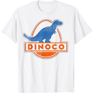 ROUND คอลูกเรือเสื้อยืด ผ้าฝ้าย พิมพ์ลายโลโก้ Disney Pixar Cars Iconic Dinoco Gas Station สวมใส่สบาย สําหรับผู้ชาย
-4XL