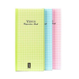 Venus สมุดบัญชีลายสก็อตปกแข็ง20/100 (6เล่ม)(พร้อมส่ง)
