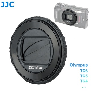 JJC LB-T01 ฝาครอบเลนส์กล้อง หมุนเปิดปิด, ฝาครอบเลนส์กล้องป้องกันสำหรับกล้อง Olympus TG-6 TG-5 TG-4 TG-3 TG-2 TG-1 แทนที่ Olympus LB-T01 ฝาครอบเลนส์อัตโนมัติ, หมุนเพื่อเปิดหรือปิด