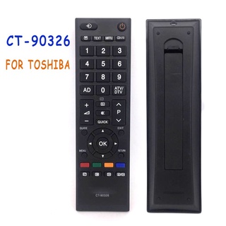 รีโมตคอนโทรล CT-90326 สําหรับ TOSHIBA TV 3D SMART CT-90326 CT-90380 CT-90386 CT-90336 CT-90351 an 4 ชิ้น