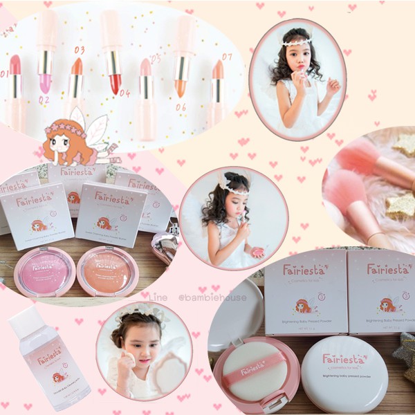 เครื่องสำอางค์เด็ก Fairiesta ส่วนผสมหลักมาจากธรรมชาติ (คุณแม่ตั้งครรภ์  หรือผู้มีผิวแพ้ง่าย) | Shopee Thailand