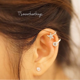 Ear Cuff รูปดาว🌟🌟⭐️ (ไม่ต้องเจาะหู)