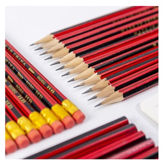 🔥 ลูกค้าใหม่ 1.- 100แท่ง ดินสอไม้  พร้อมส่ง ดินสอไม้HB ราคาแท่งล่ ดินสอไม้ ดินสอเกรดA พร้อมยางลบ อุปกรณ์เครื่องเขียน