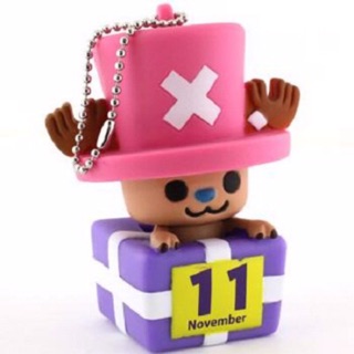 แท้ 100% จากญี่ปุ่น พวงกุญแจ วันพีช One Piece x PansonWorks Chopper Birthday Mascot Figure Ball Chain (November)