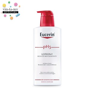 [พร้อมส่ง!!ผิวแห้งมาก]Eucerin pH5 LOTION F 400ml. ยูเซอริน โลชั่น เอฟ