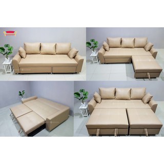 (ผ่อนได้)Sofabed โซฟาเบด รุ่น "3in1 "ปรับนอนได้