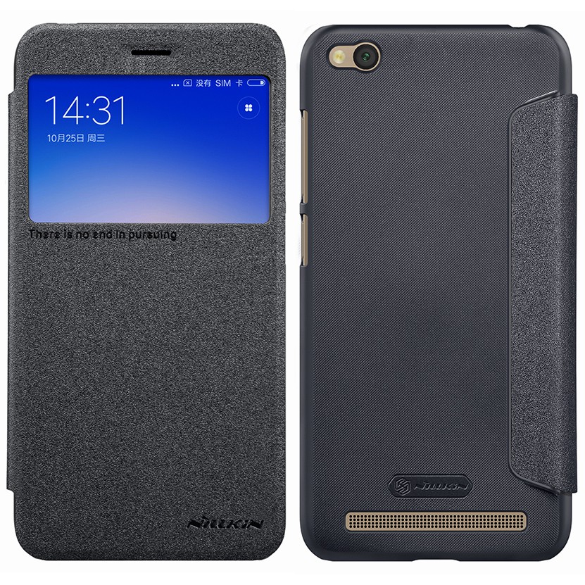 Nillkin แท้ 💯% เคส Xiaomi Redmi 5A Case Nillkin Sparkle Leather สีดำเทา