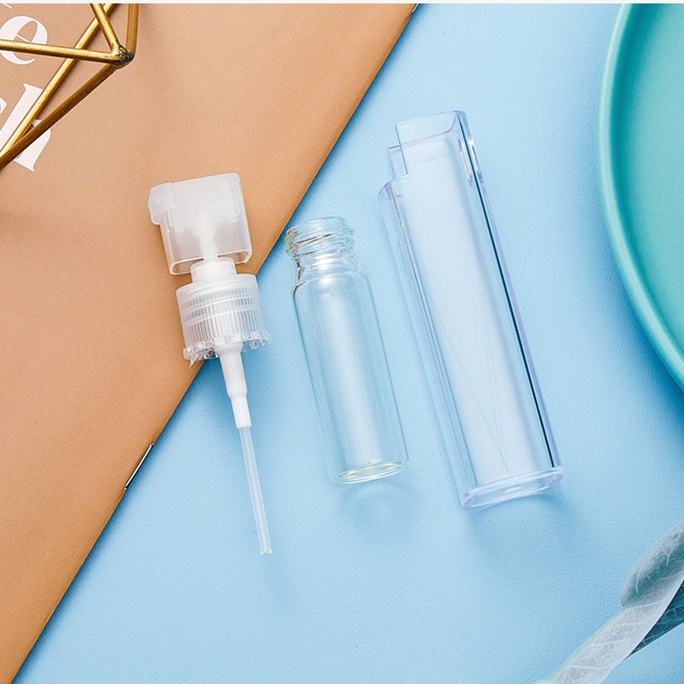 ขวดสเปรย์น้ําหอมเปล่า พลาสติก ขนาดเล็ก 10 มล. แบบพกพา เติมได้ สําหรับใส่เครื่องสําอาง น้ําหอม เหมาะกับการเดินทาง - รูปที่ 3