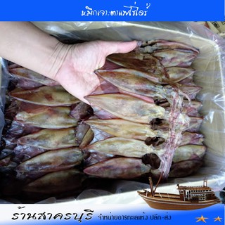 ปลาหมึกแห้ง หมึกเจาะตาแพไข่ น้ำหนักสุทธิ 500กรัม