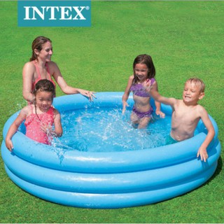 INTEX สระ สระเป่าลม สระน้ำ สระน้ำเป่าลม สระน้ำเด็ก Crystal Blue Pool