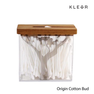 KLEAR Origin Cotton Bud กล่องอะคริลิคใส่คัตตอนบัด (สำลีก้าน) กล่องใส่ของอเนกประสงค์ กล่องใส่สำลีก้าน ใส่ไม้ปั่นหู