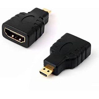 หัวแปลง MICRO HDMI TO HDMI FEMALE Converter สีดำ ADAPTER/CONVERTER (อุปกรณ์แปลงสัญญาณ) MICRO HDMI TO HDMI FEMALE