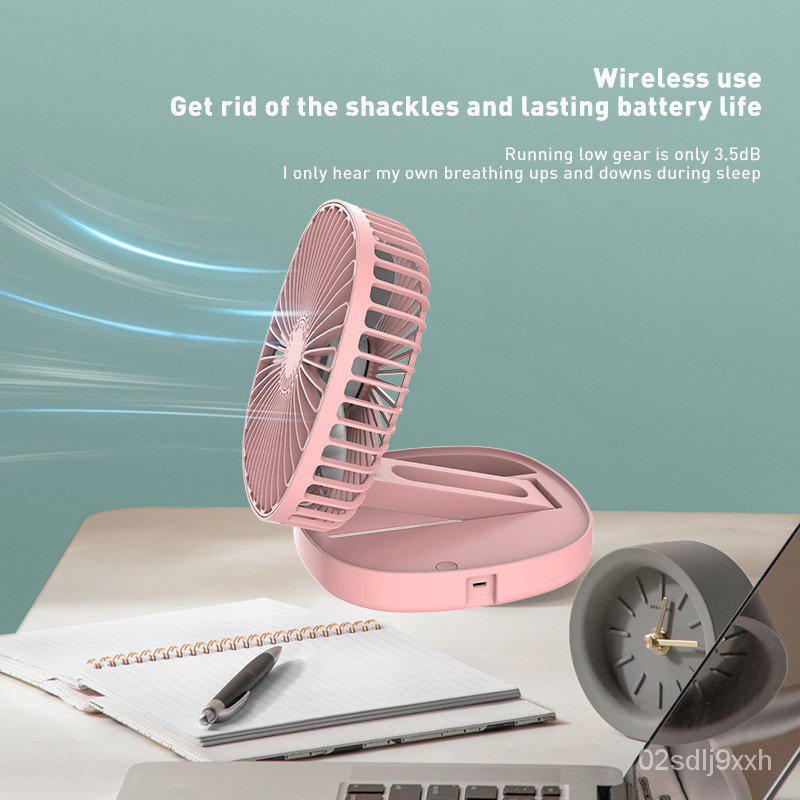 Okk2 Ready StockFoldable Desktop Fan USB Charging Portable Mobile Fan ...