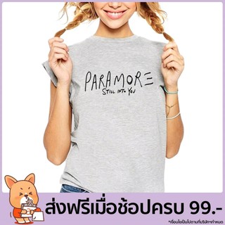 เสื้อยืด oversize แฟชั่นเกาหลี สไตล์เกาหลี PARAMORE STILL INTO YOU Women Short Sleeve Fashion Casual T-shirt