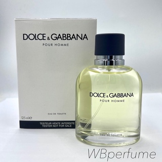 น้ำหอมแท้100% Dolce &amp; Gabbana Pour Homme EDT 125ml. TESTER