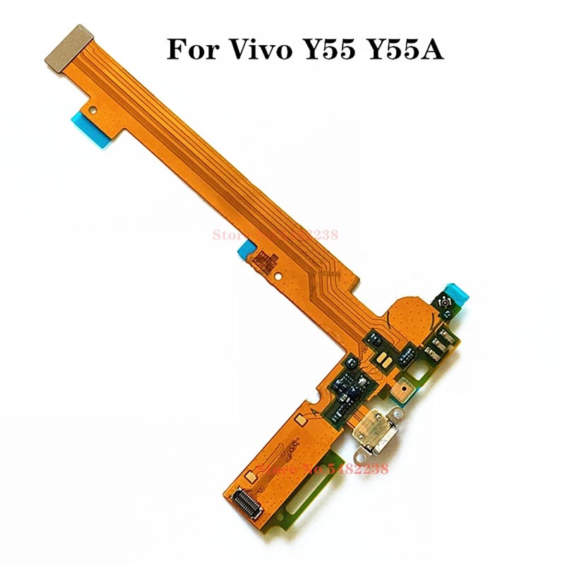 พอร์ตชาร์จ USB Dock Flex Cable สําหรับ Vivo Y55 Y55A ปลั๊กชาร์จบอร์ดเมนบอร์ดข้อมูล transfer Line Cab