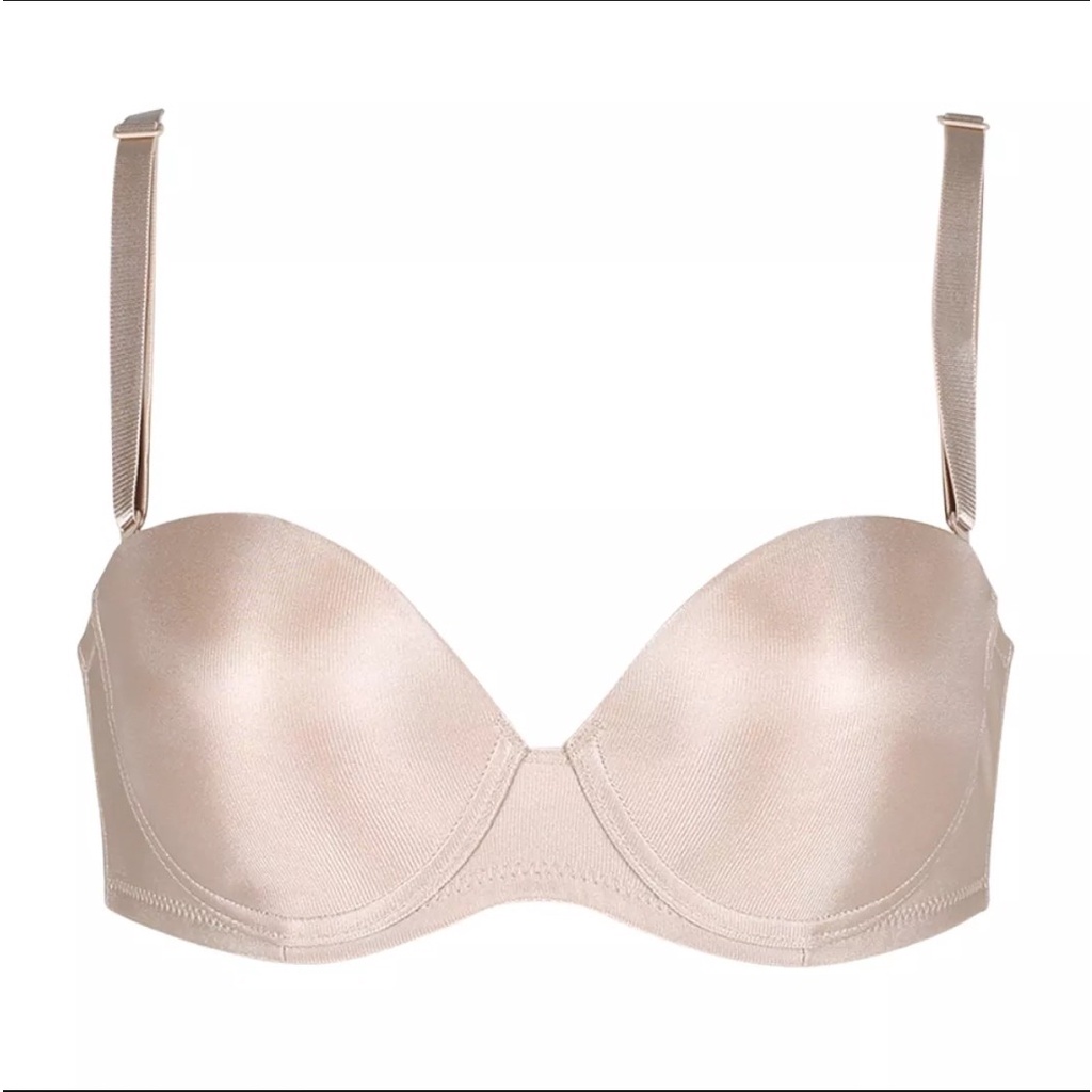 Triumph เสื้อชั้นในไทรอัมพ์ 10001466 Maximizer 025 MDS-00AF สีน้ำตาล ดันทรงแบบครึ่งทรงอวดเนินอกอวบอิ