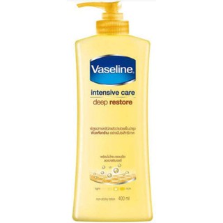 Vaseline Intensive Care Deep store lotion 350 ml. วาสลีน สูตร สีเหลือง ฟื้นฟู บำรุงผิว ที่ แห้งกร้าน อย่างมีประสิทธิภาพ