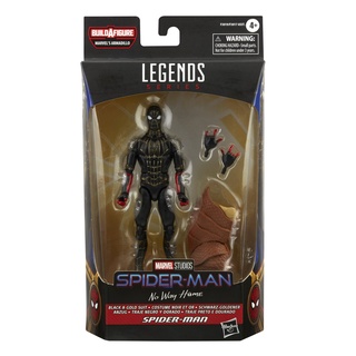 Hasbro Marvel Legends Series Black &amp; Gold Suit Spider-Man (No Way Home) 6-inch Figure ขนาด 6 นิ้ว ลิขสิทธิ์แท้