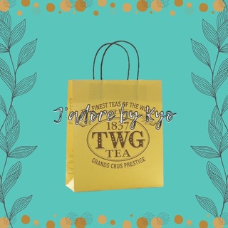 🌈👜 ถุงกระดาษ TWG Tea ขนาด 21x18x8 cm / 28x24x11 cm