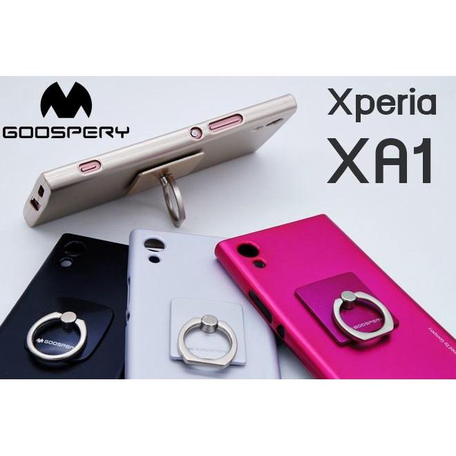 เคส สำหรับ Sony Xperia XA1 Mercury Goospery i-Jelly &amp;amp; Ring+ TPU Case