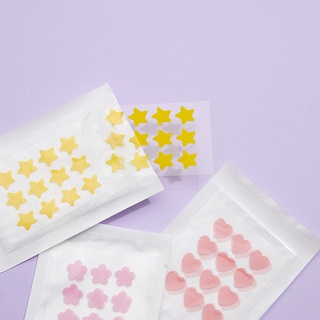 (ยกแผ่น) แผ่นแปะสิว Acne Patch ดอกไม้ ผีเสื้อ หัวใจ ดาว แผ่นดูดสิว แผ่นซับสิว จึ้งมาก pimple patch