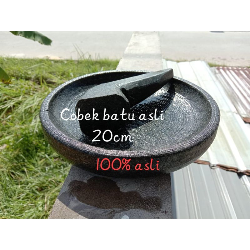 ORIGINAL STONE MORTAR 20 CM MOUNTAIN STONE ปูนฟรี PLEK