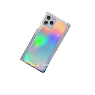 พร้อมส่งจากไทยเคสเคสมือถือ TPU ใสกันกระแทก ทรงเหลี่ยม สีโฮโลแกรม 13 13Pro11/11Pro 12/12Pro