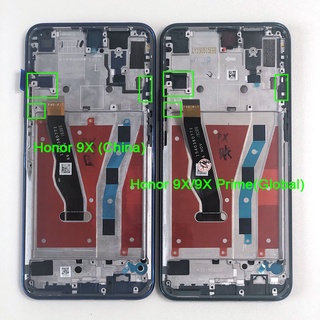 6.59&amp;quot;Original For Huawei Honor 9X China HLK-AL00 LCD Display Screen Frame+Touch Panel Digitizer For Honor 9X Prem00