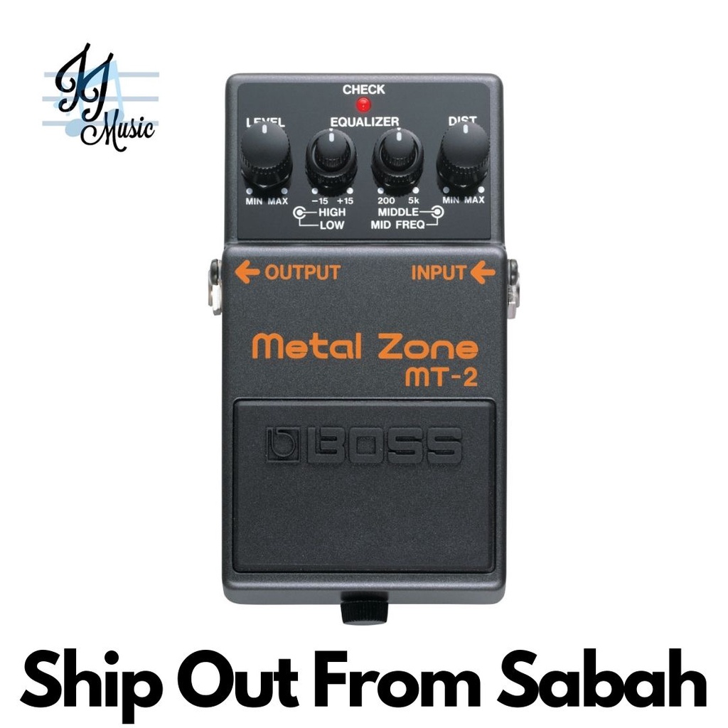 Boss MT-2 Metal Zone Guitar Effects Pedal (MT2)