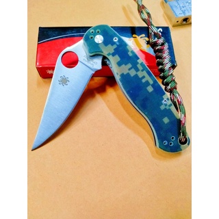 Spyderco CPM S30V golden Colorado ลายพรางทหารพร้อมเชือดพาราคอร์ด