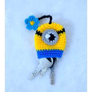 มินเนี่ยน!! ที่ครอบพวงกุญแจ  Crochet Key cover