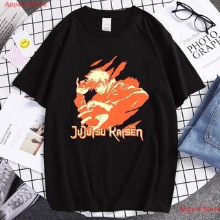 เสื้อยืดผ้าฝ้ายพรีเมี่ยม Appes Store 2022 Anime Jujutsu Kaisen มหาเวทย์ผนึกมาร Ryomen Sukuna Nobara Kugisaki Megumi Fus