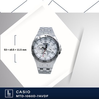 นาฬิกาข้อมือ casio รุ่น MTD-1060D-7AVDF