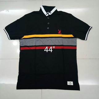 เสื้อคอโปโลสีดำ อก 44