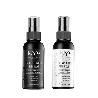 NYX Long Lasting Setting Spray60mlโปรเฟสชั่นแนล เมคอัพ เซ็ตติ้ง สเปรย์แต่งหน้าสเปรย์ชุ่มชื้นควบคุมน้ำมันแต่งหน้าแต่งหน้