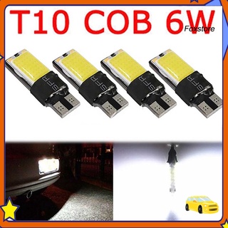 【Fs】หลอดไฟ T10 W5W 194 168 Cob 6W Canbus Error Free Led สําหรับติดรถยนต์ 4 ชิ้น