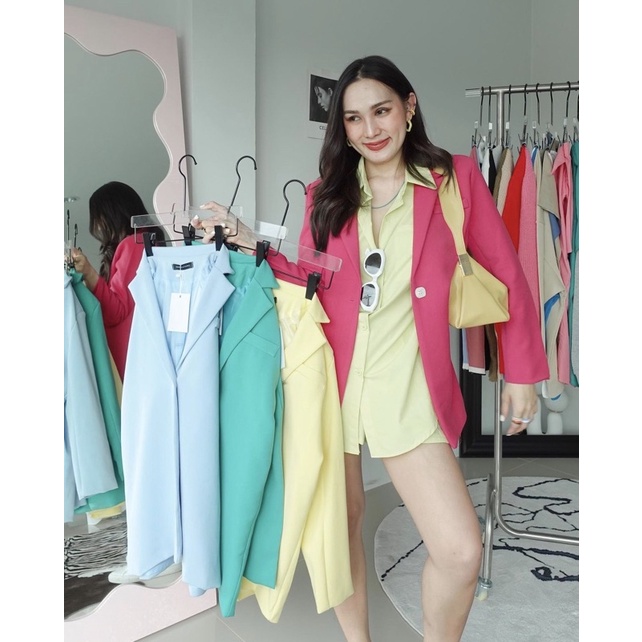 Loonnystore Blazer สีชมพู