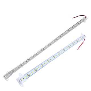 2Pcs 50CM 12V 36 LED 5050 SMD Hard Strip Bar Light Aluminum Rigid Warm White &amp; White