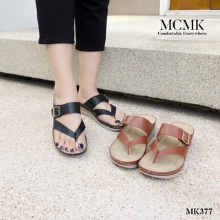 Softchu รุ่น MK377👠 สูง1.5นิ้ว รองเท้าผู้หญิง รองเท้าแตะ รองเท้าโซฟา รองเท้าส้นตึก รองเท้าสุขภาพ รองเท้าพื้นนิ่ม