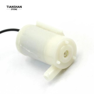 Tianshan 1Pc DC 2.5-6V Micro ปั๊มน้ำจืดปั๊มปั้มเสียงรบกวนต่ำสำหรับน้ำพุ