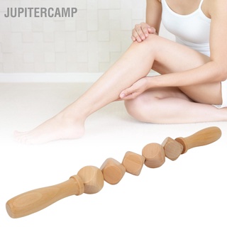 Jupitercamp Fascia ลูกกลิ้งไม้นวดร่างกาย พร้อมลูกเต๋า ทรงกลม 5 ชิ้น