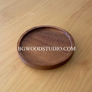 จานรองแก้วไม้แท้ 100% รวมฮิตทุกแบบ By BG WoodStudio