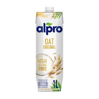 อัลโปรข้าวโอ๊ต ยูเอชที รสออริจินอล 1000 มล. นมข้าวโอ๊ต Alpro Oat Original 1000ml.