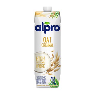 อัลโปรข้าวโอ๊ต ยูเอชที รสออริจินอล 1000 มล. นมข้าวโอ๊ต Alpro Oat Original 1000ml.