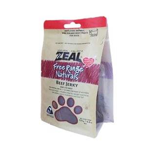 ZEAL Beef Jerky 125 g. ขนมสุนัข เนื้อวัวนิวซีแลนด์ ทำจากเนื้อวัว 100%